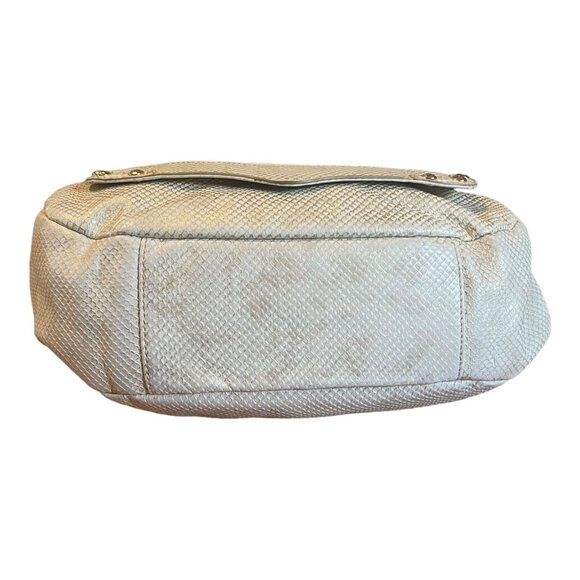 Rebecca Minkoff Gold Snake Skin Embossed Studded Leather Bag - Picture 5 of 11